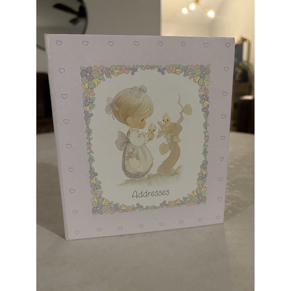 Precious Moments Other - Rare Vintage 1992 Precious Moments Hallmark Address Book Binder Lavender PMA1001
